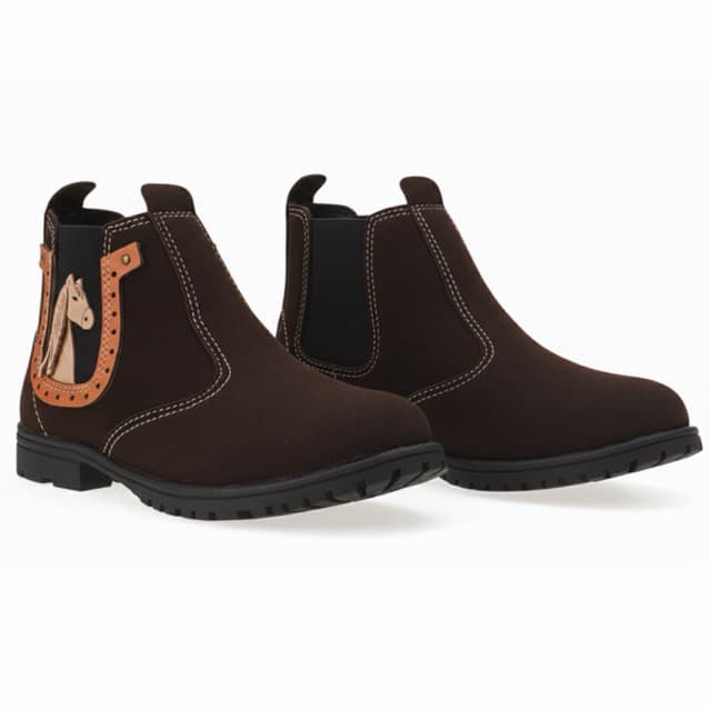 Bota Jeca  Infantil Coturno Cavalo Ferradura Country Rodeio