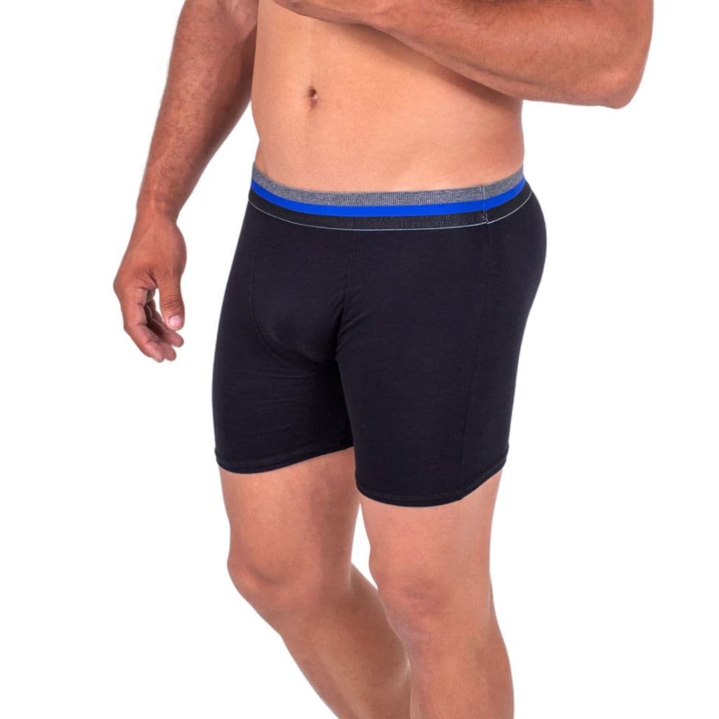 Kit C/6 Cueca Boxer Masculino Fibra Bambu Box Long Leg Luxo Revenda