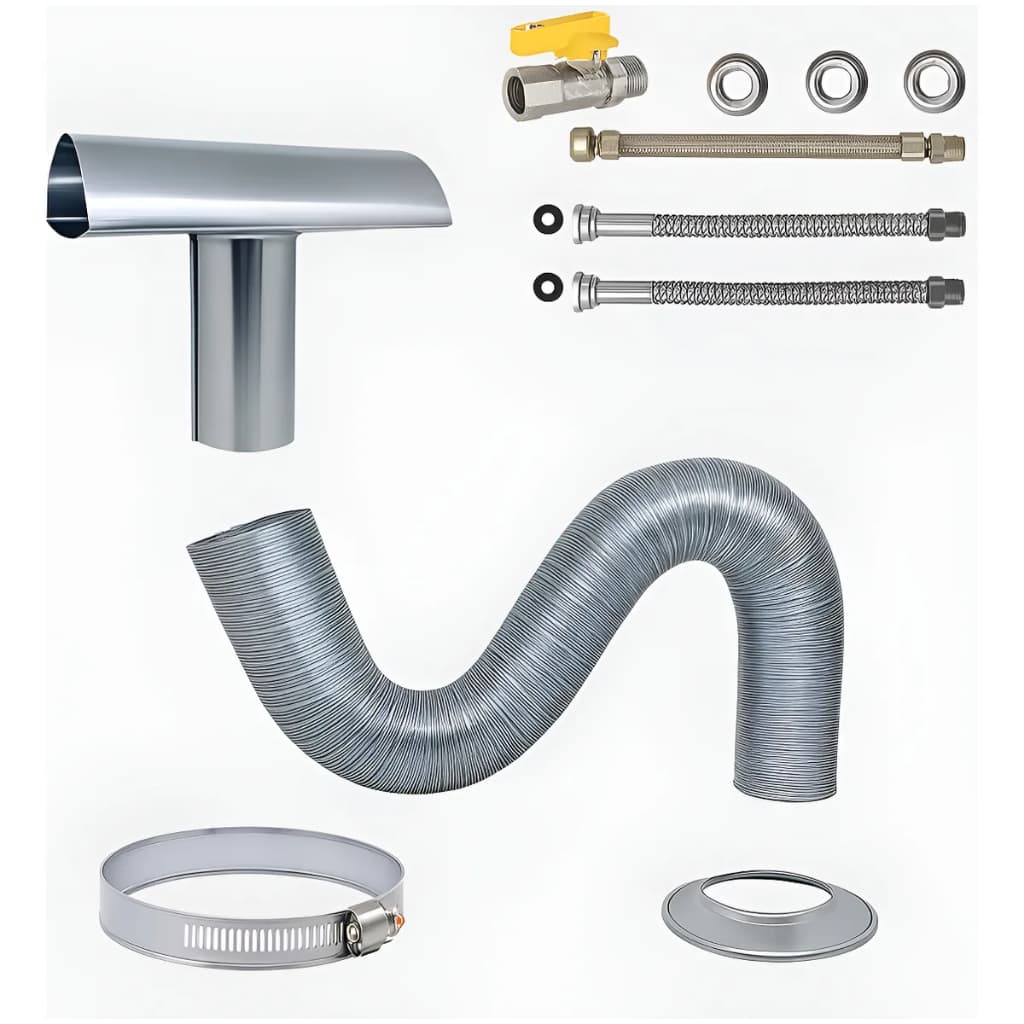 Instalação Aquecedor A Gás Completo Duto E Chaminé 90mm