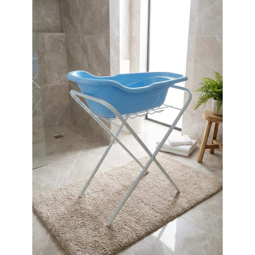 Banheira 20L Com Suporte Universal Retrátil Dobrável Leve Até 18Kg