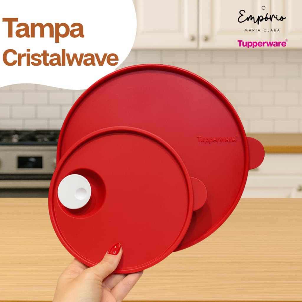 Tampa + Válvula para Cristalwave Geração I e  II Original Tupperware | A escolher