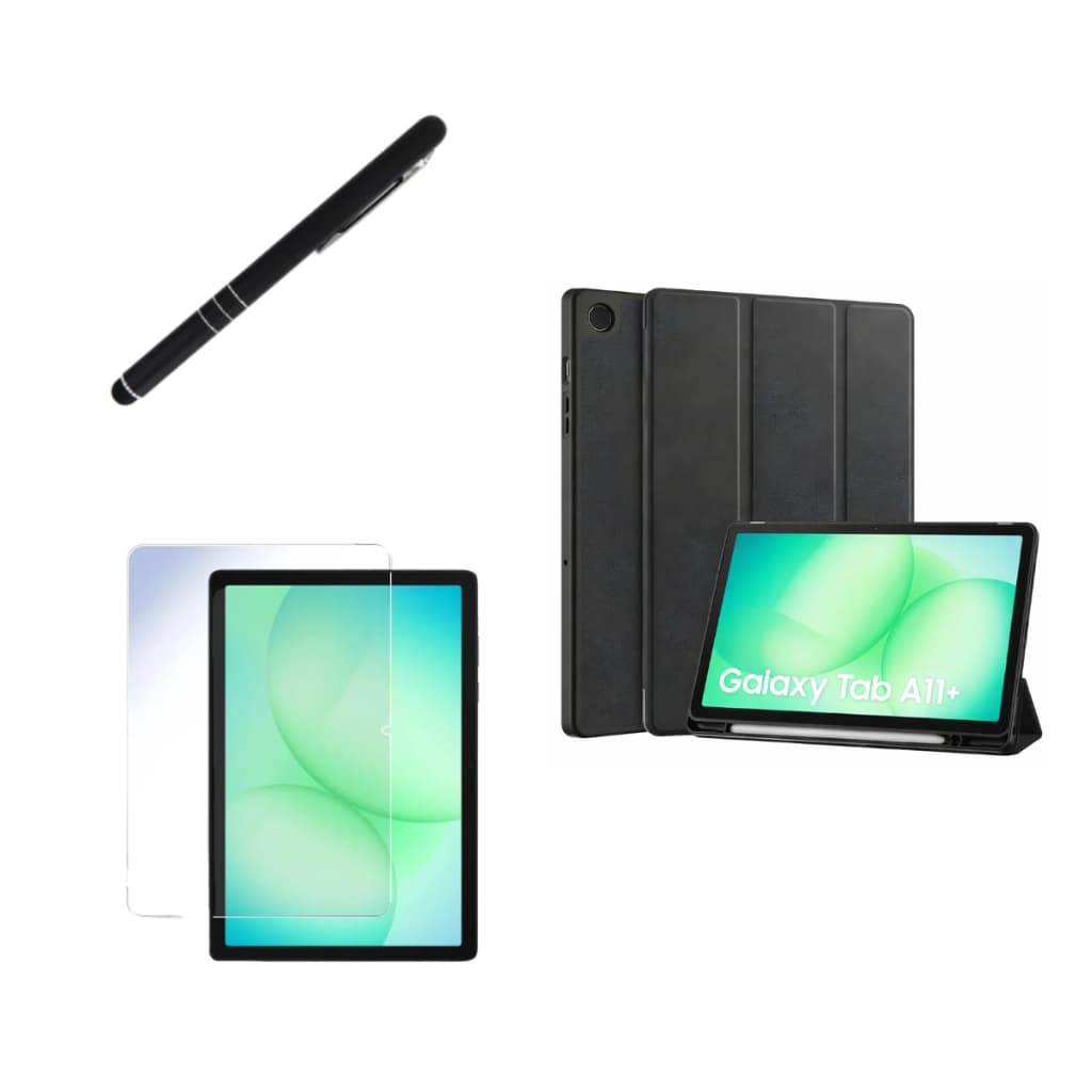 Kit Completo Capa Case Capinha Smart + Película + Caneta Para Galaxy Tab A11+/A11 Plus 11 Polegadas  X230 X236