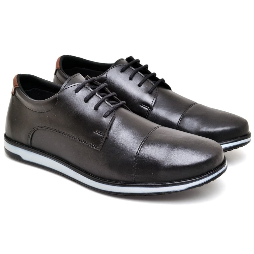 Sapato Masculino Casual Oxford Confortável Preto Marrom Sapatenis Festa Casamento Trabalho Social