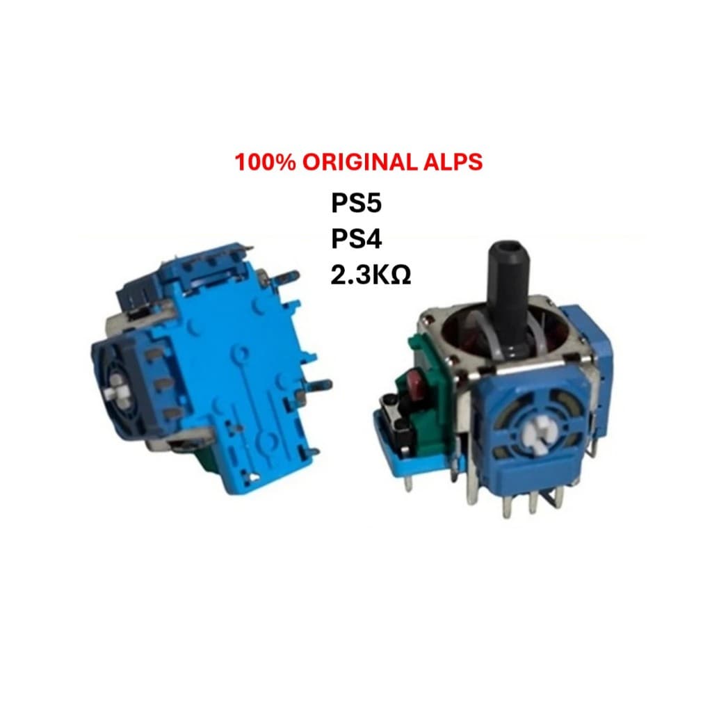 Par Analógicos 3D Alps Azul original controle PS5 PS4 Dualsense Drift