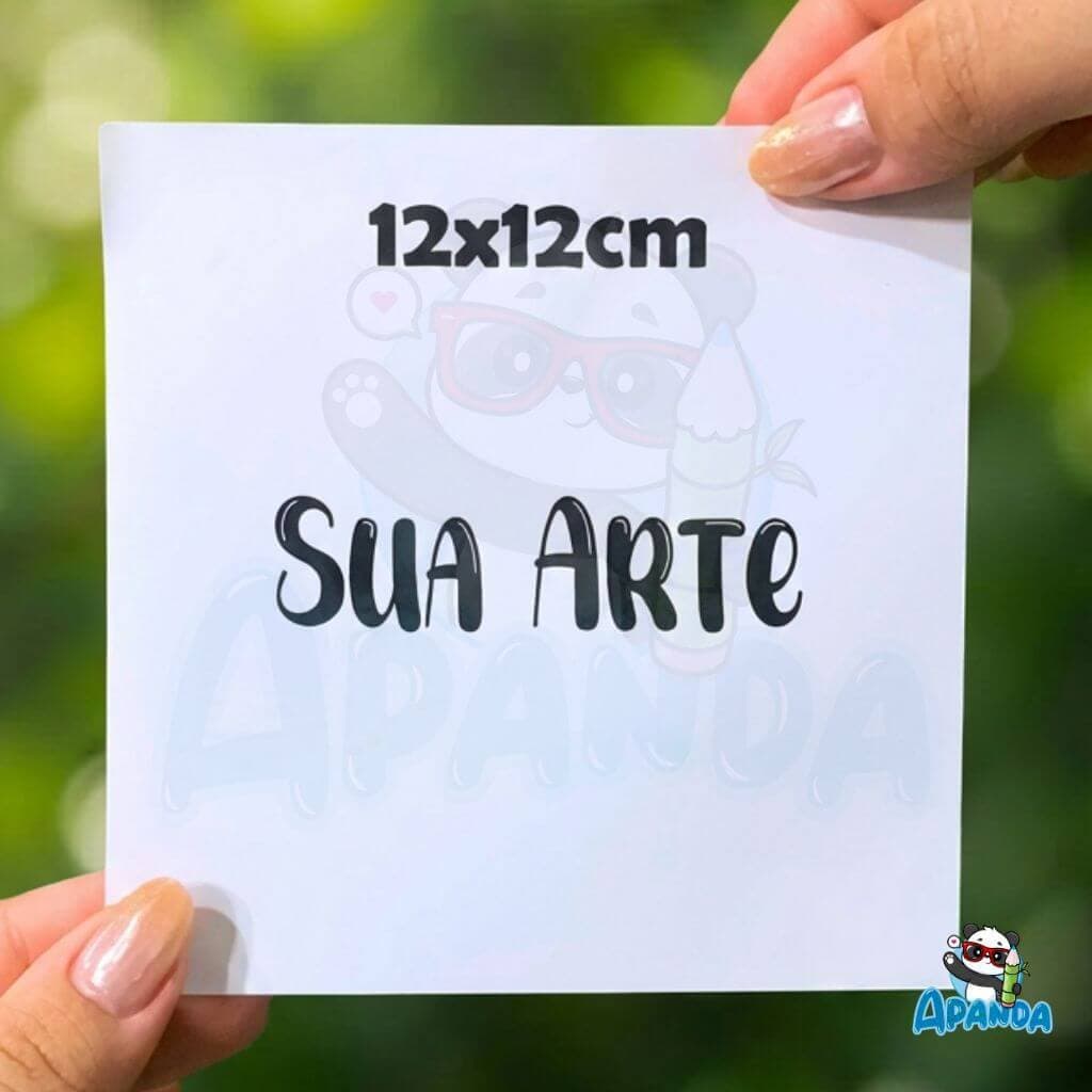 Adesivos Personalizados 12x12 cm Quadrado - Com Sua Logo ou Arte