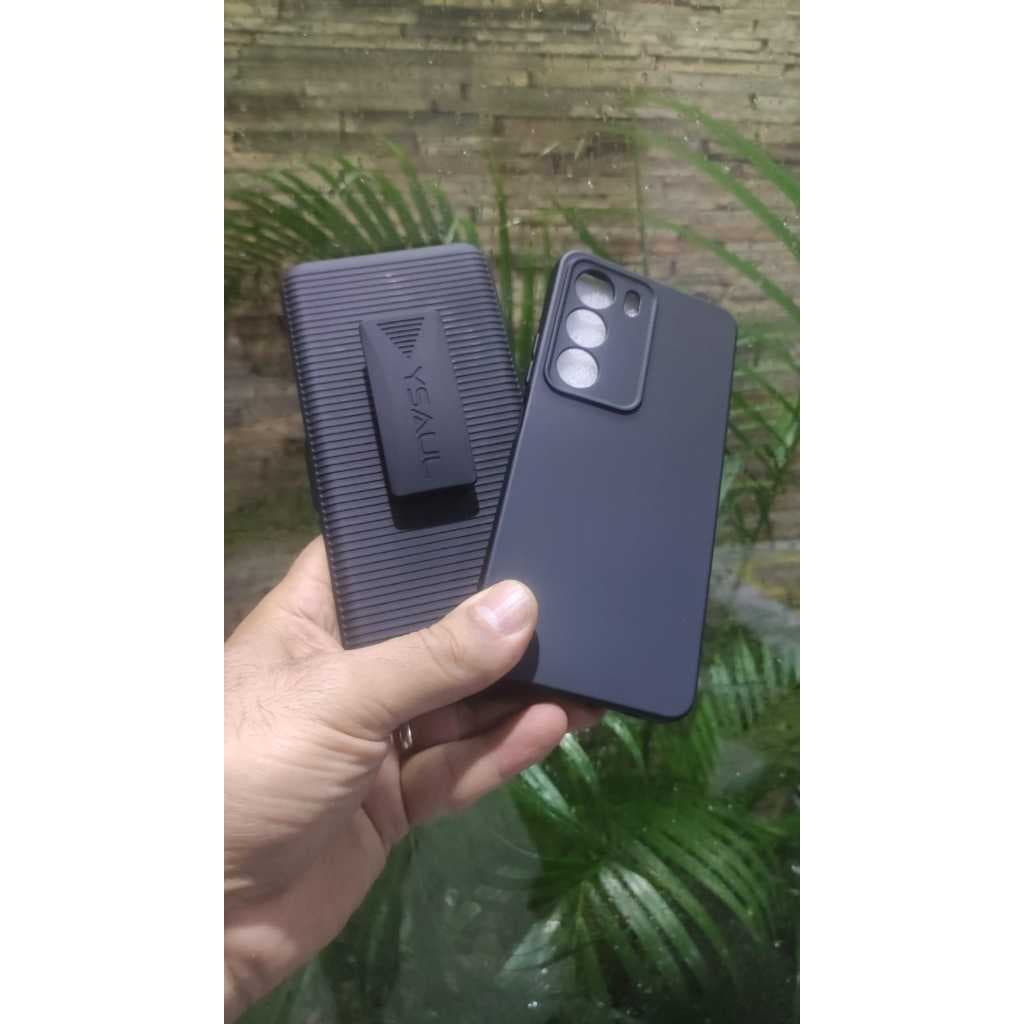 Capa+Suporte Cintura Impacto Para Realme C71 e 73C Suporte Cintura
