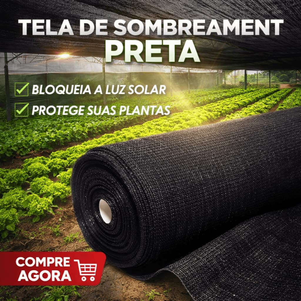 Tela sombreamento SOMBRITE 3 metros x 5 metros 70% (15 m²)