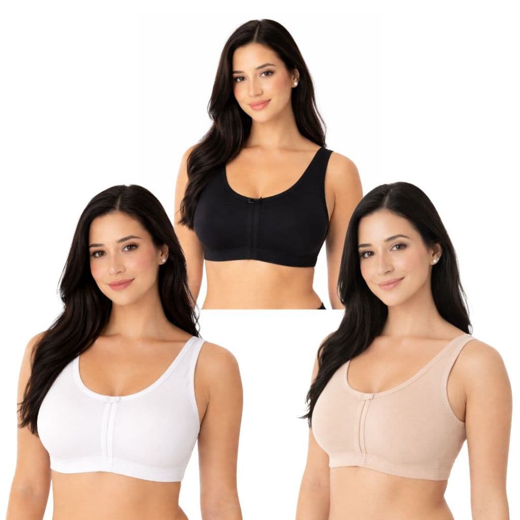 Kit 3 Top Sutiã Básico Confortável Lateral Largas Alças Grossas Sem Bojo Feminino Fitness