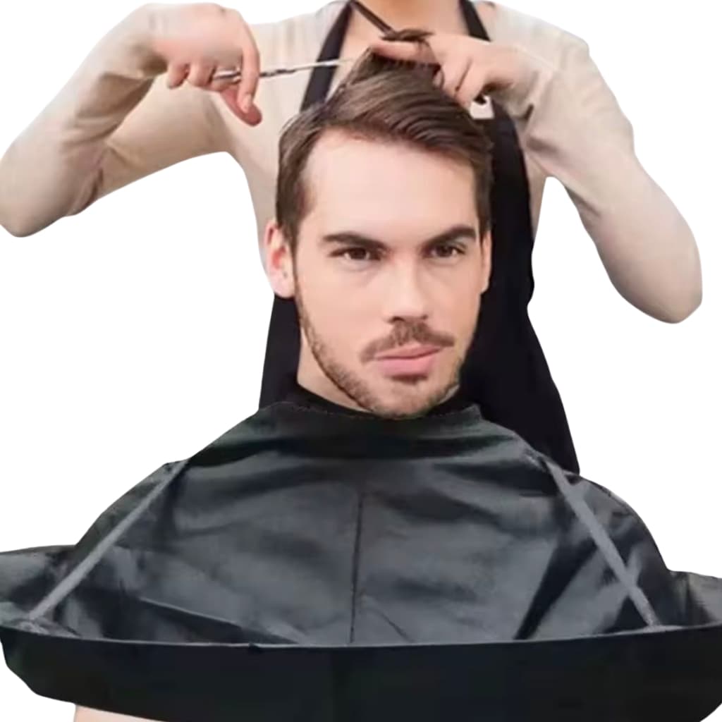 Capa De Corte De Cabelo Com Design De Guarda-chuva Barbeiro