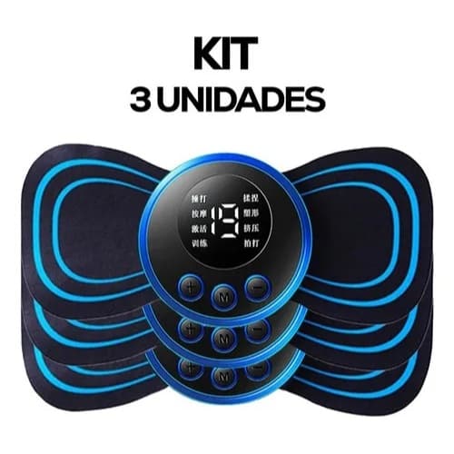 Massageador Portátil Recarregável Eletrônico On Line 19 Níveis Preto