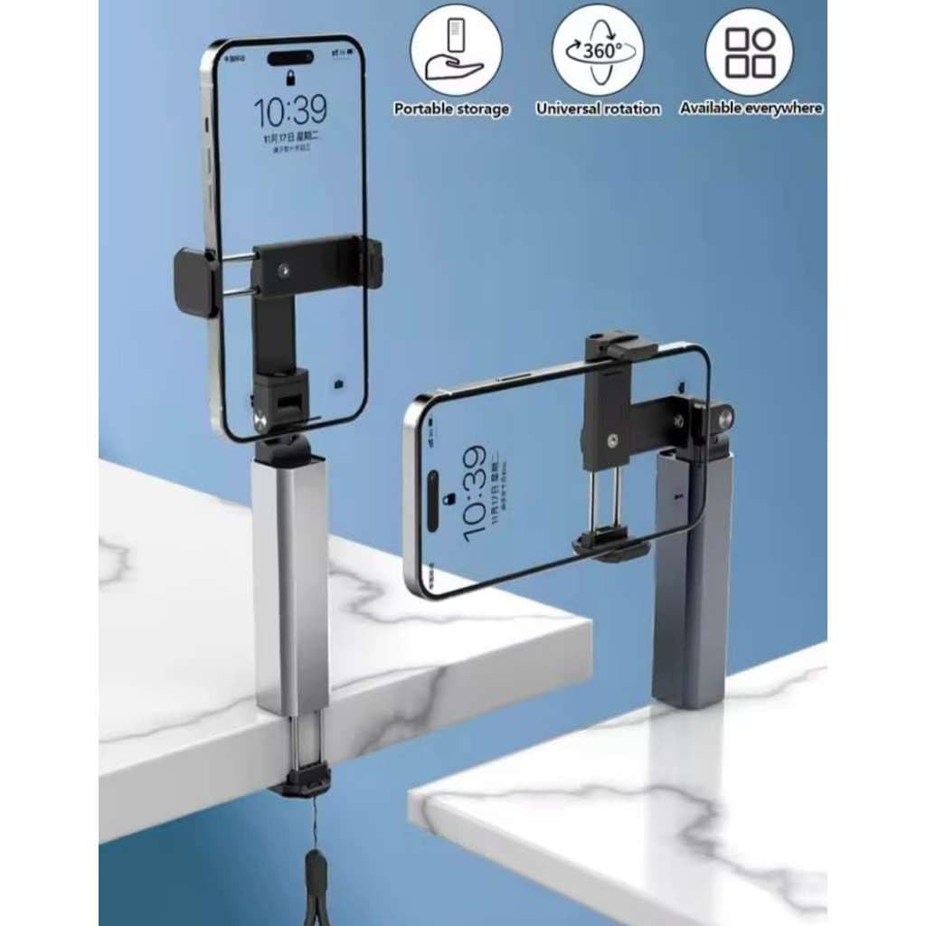 Suporte Universal para Celular Portátil Estável Smartphone Mesa Carro rotativel estavel com alça
