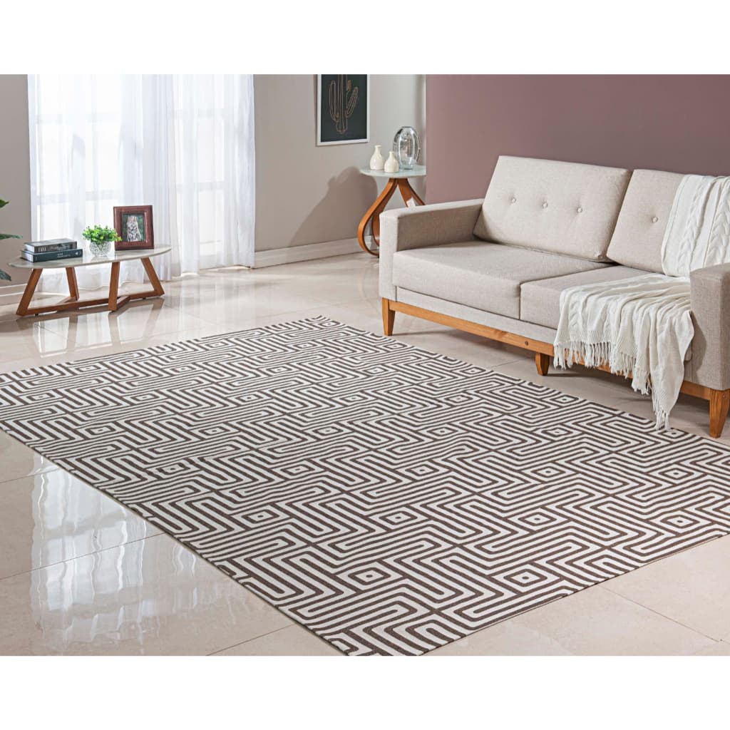 Tapete Jacquard 5x3 Metros Grande Antiderrapante Rustico Sofisticado