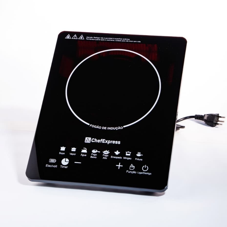 Fogão de Indução Vidroceramica 1200w 1 Boca 110v e 220v Importado