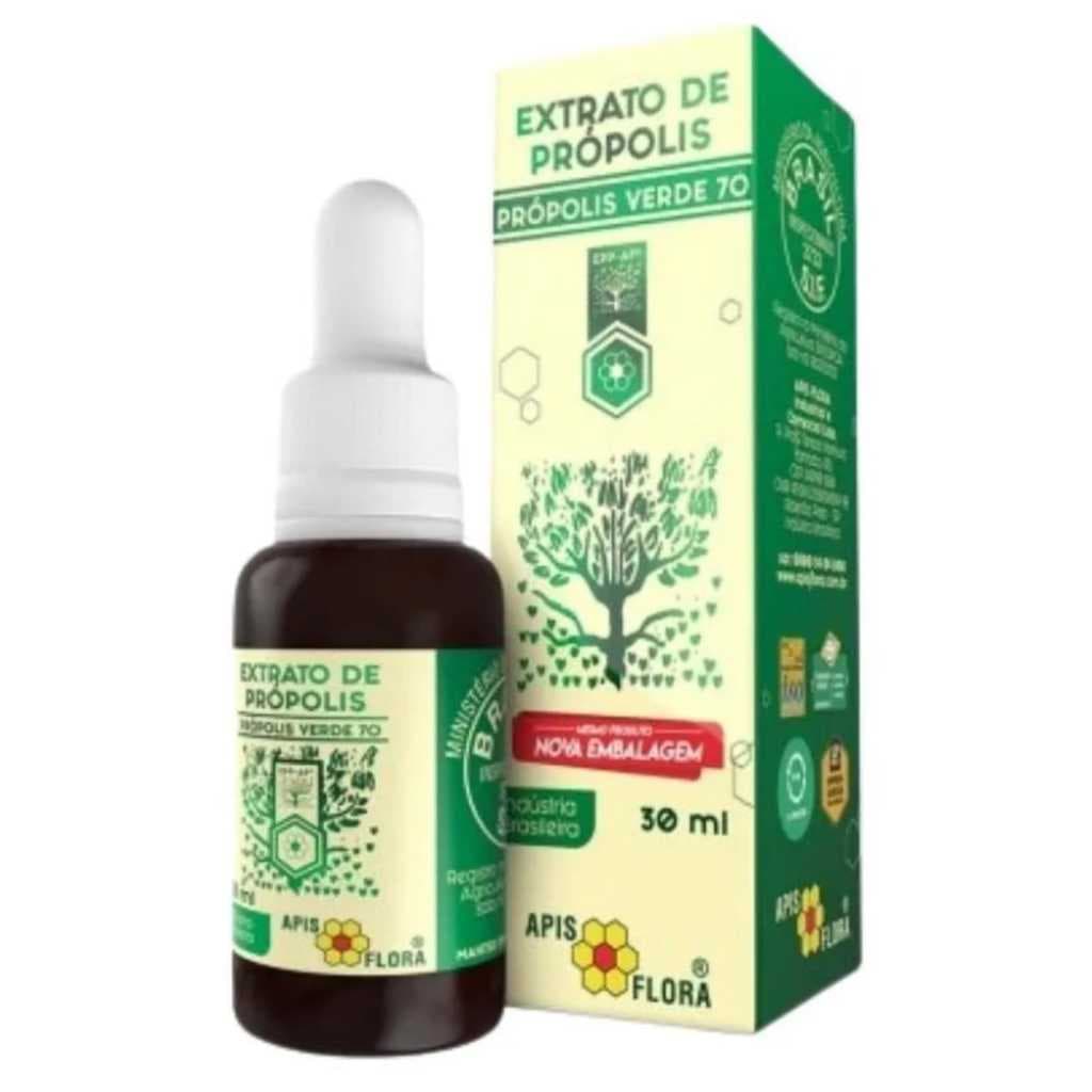 Extrato De Própolis Verde 70% Extrato 30ml - Apis Flora