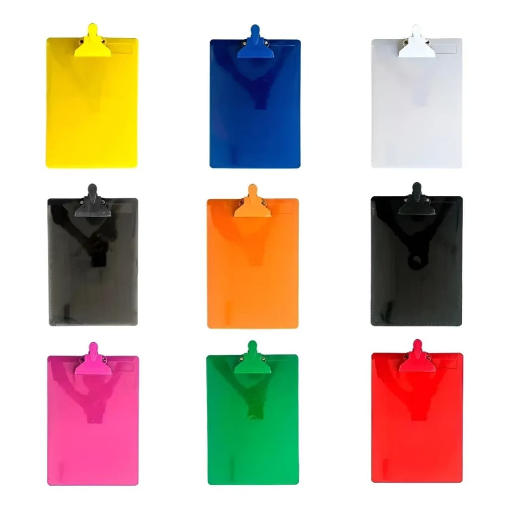 50 Fichários Acrílicos Tamanho 21x31cm Pranchetas A4