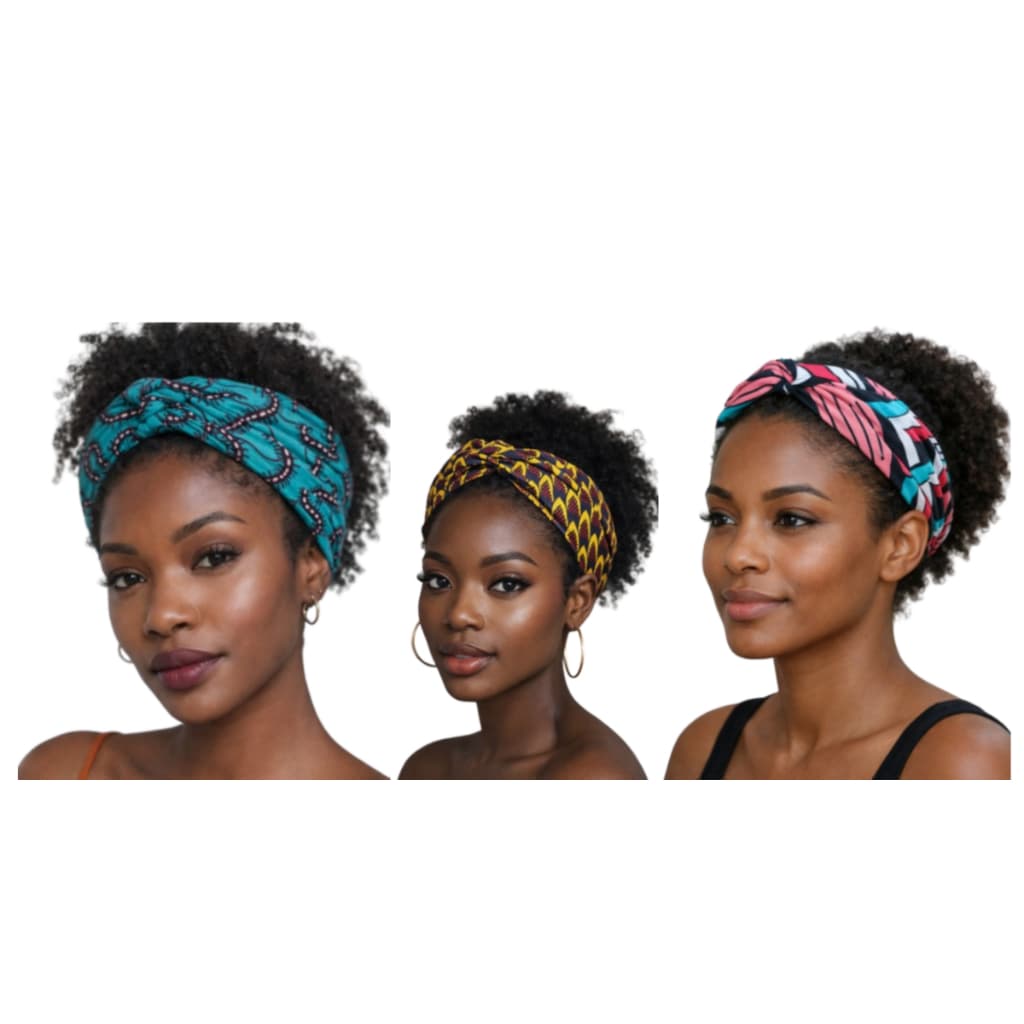 Faixa De Cabelo Headband Modelo Turbante 3 Unidades Envio24h