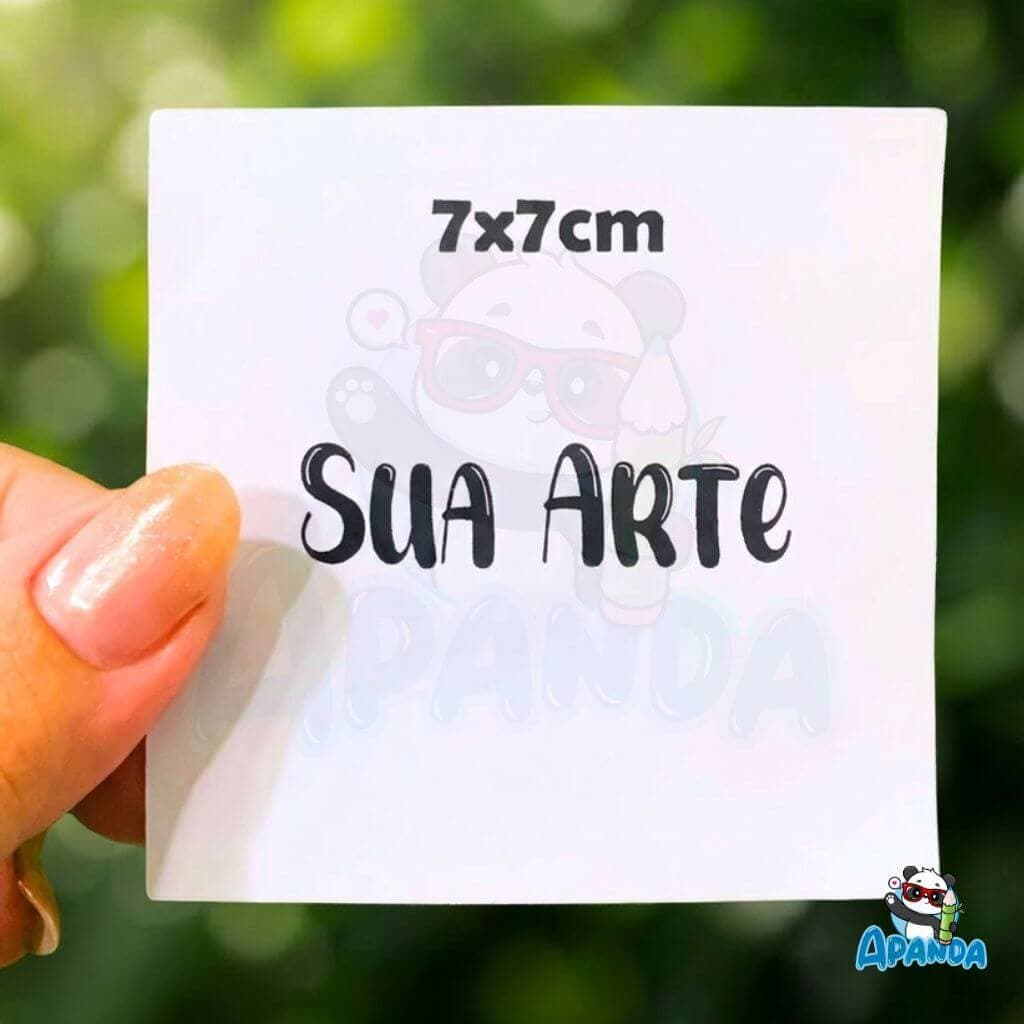 Adesivos Personalizados 7x7 cm Quadrado  - Com Sua Logo ou Arte