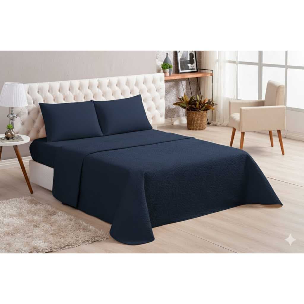 Colcha Cobre Leito Queen Slim Avulso Ultrassonico Microfibra 170 FIos Matelado Face única NÃO ACOMPANHA PORTA