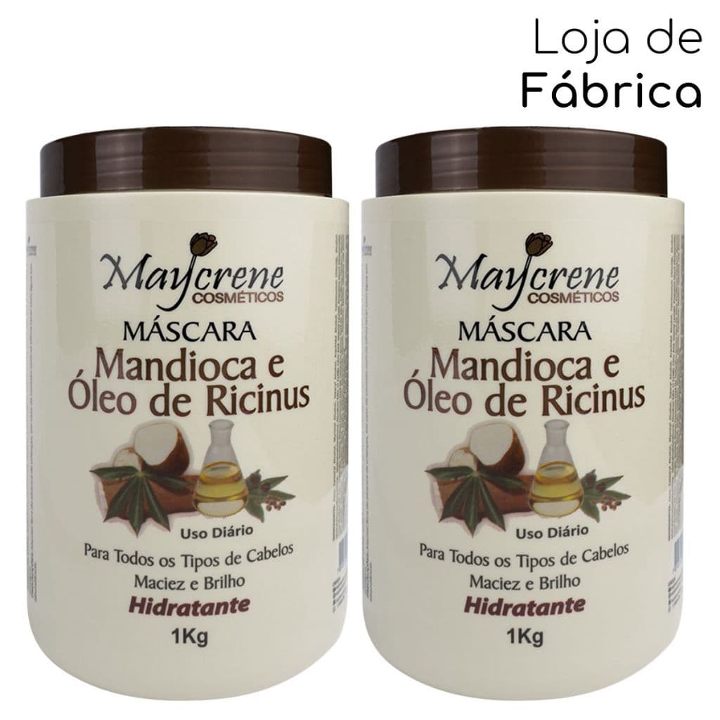 Máscara Mandioca Maycrene 1kg | Maciez  e Brilho