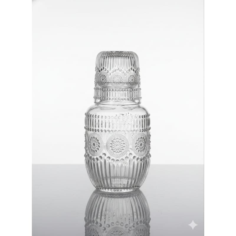 Moringa de Vidro com Copo Lyor 500ml - Elegância e Praticidade