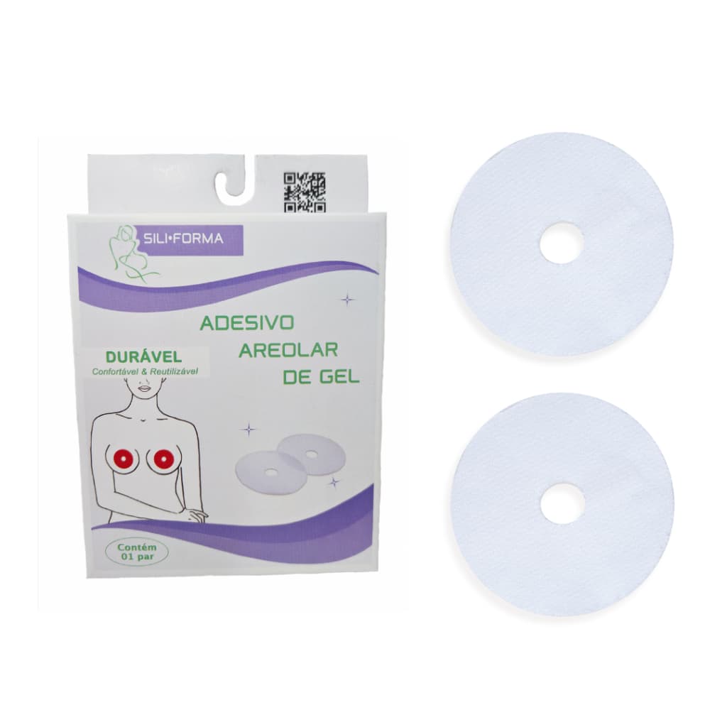 Fita Silicone Aréola Cirurgia Mama Tratamento Cicatriz um par Siliforma