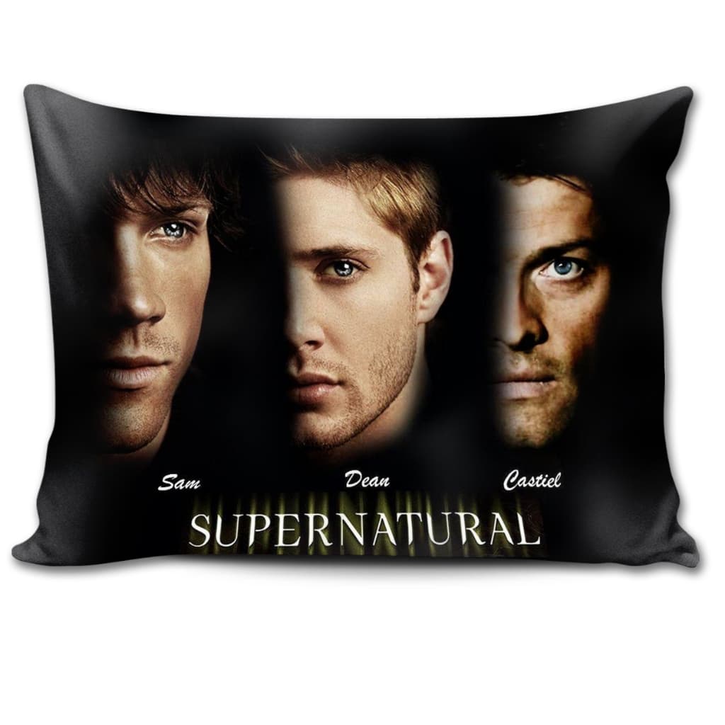 Almofada Supernatural Sam Dean Castiel Série Decorativa 27x37cm Almofada Geek Presente Hunter SPN