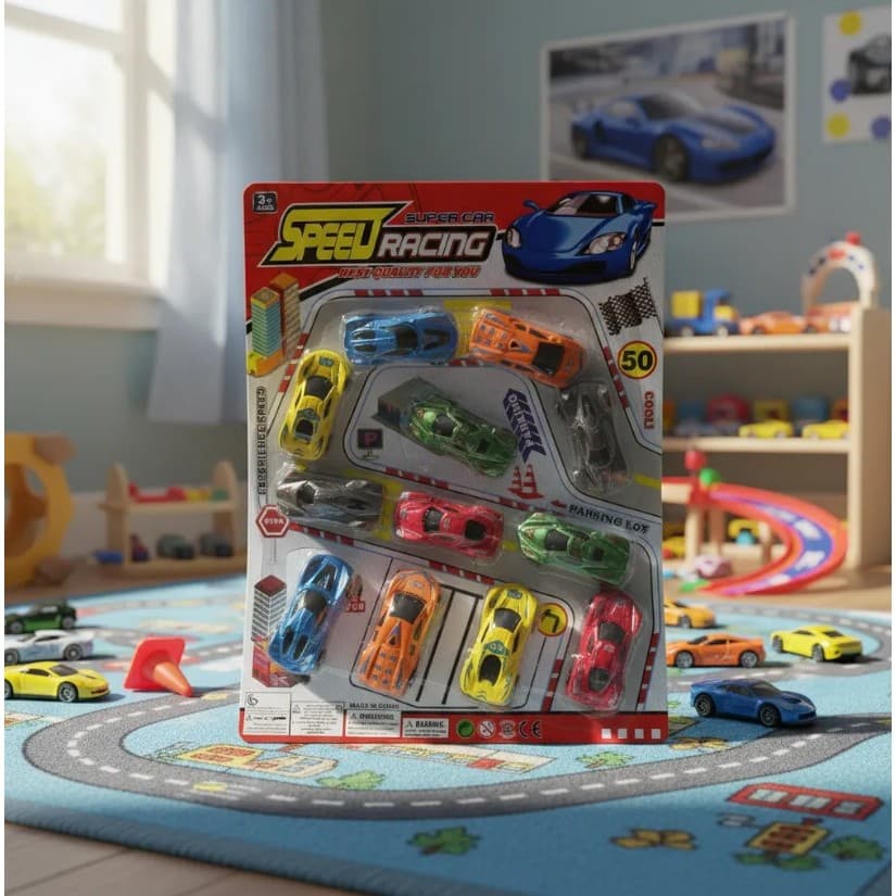 Kit 12 Carrinhos De Brinquedo De Fricção - Presente Perfeito para os pequenos