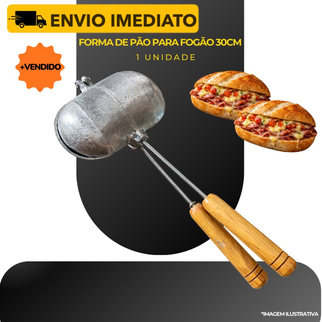 Sanduicheira Para Fogão Ferro Chapa Pão Francês Misto Quente
