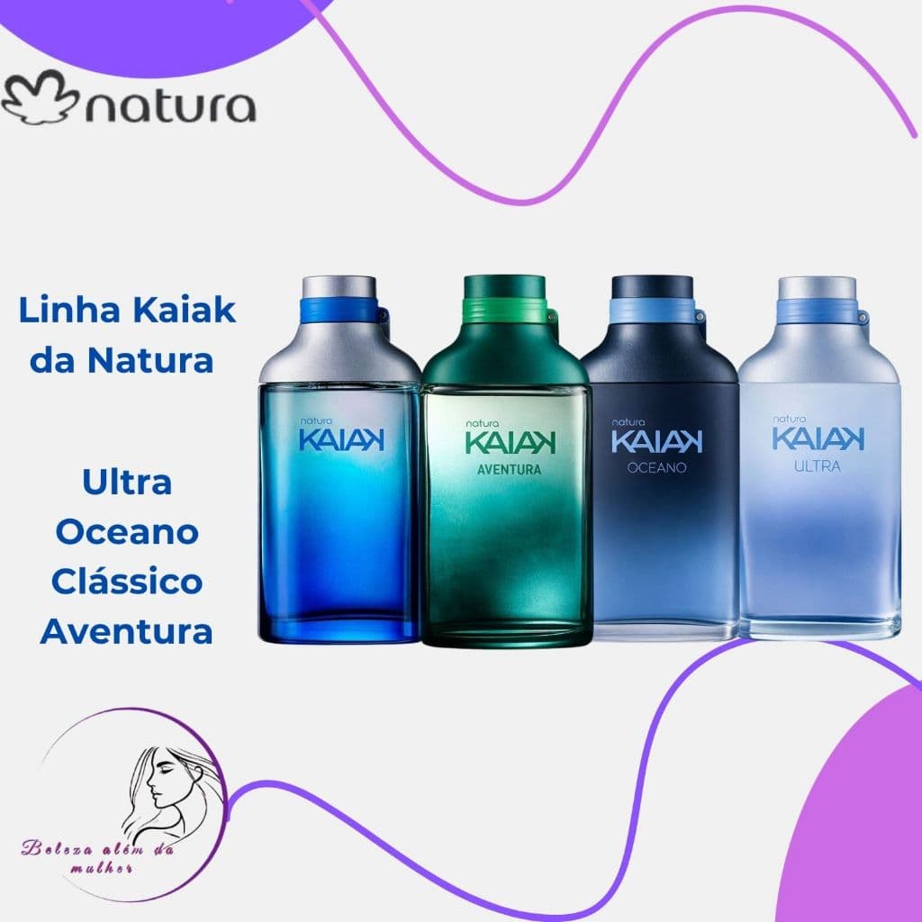 Perfume Masculino Kaiak Natura Original | Pulso, Aventura, Oceano ou Ultra | Deo Colônia 100ml