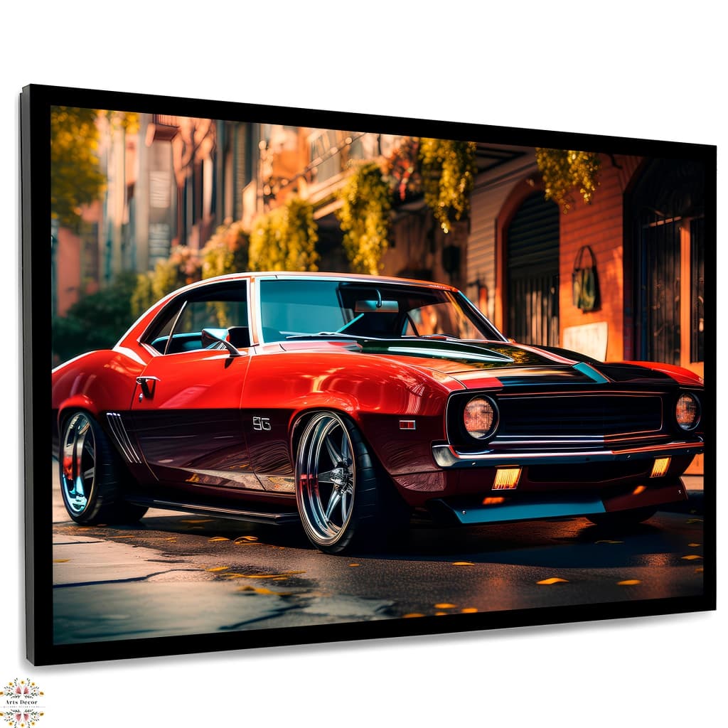 Quadros mosaico Carros Antigo Luxo Sala Quarto montar 3 peças