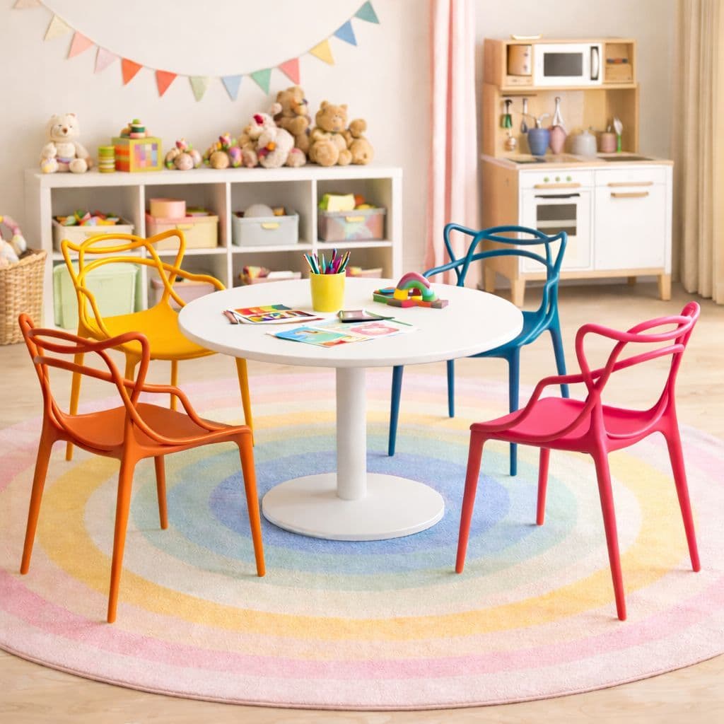 Kit 4 Cadeiras Allegra Polipropileno Moderno para Sala e Cozinha Varias Cores