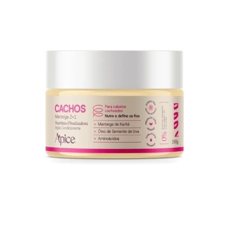 Manteiga 2em1 Nutritiva e Finalizadora Cachos Apice 260gr