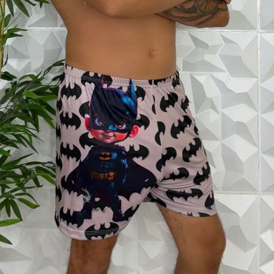 Samba Canção Pijama Suede Estampada Personagens Conforto e Estilo para Dormir Relaxar Moda Masculina