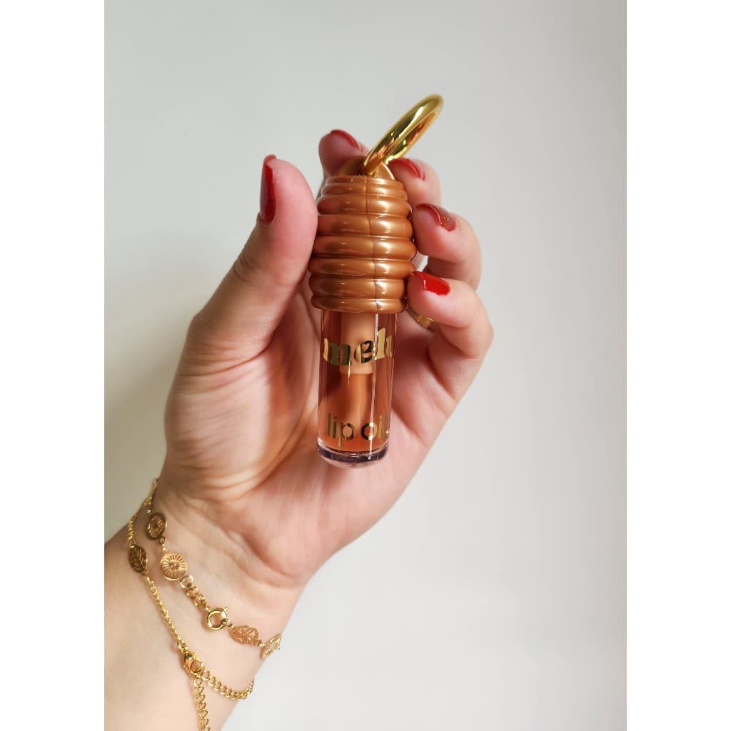 Lip Oil de Mel Hidratante Labial Melu com Argola Articulada