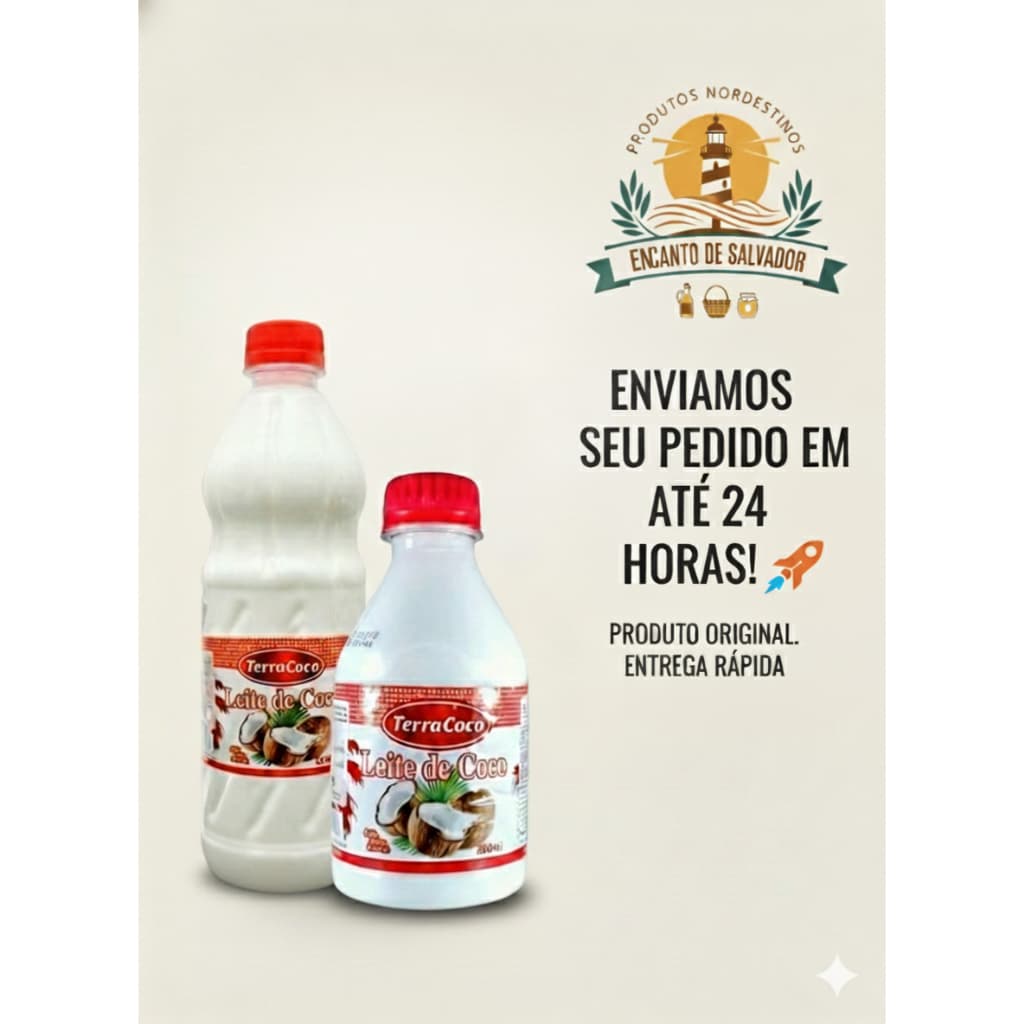 Leite de Coco 1 litro Terra Coco - De Valença, Bahia