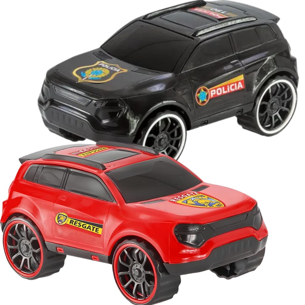 Carrinho Polícia Bombeiro Brinquedos Meninos Interativo Infantil Carros Resgate Divertido
