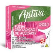 Pudim Apti Zero Adição Açucares Sabor Yogurte de Morango 30g