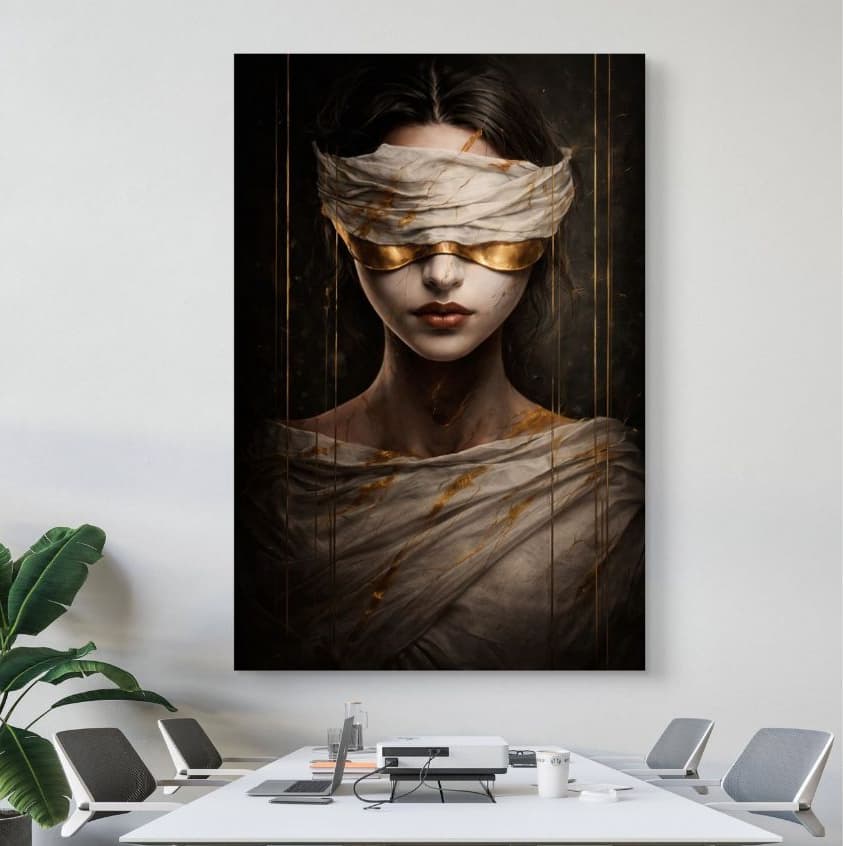 Quadro Decorativo 110x80 Advocacia Justiça Símbolos Advogado Casa Decoração De Parede MDF