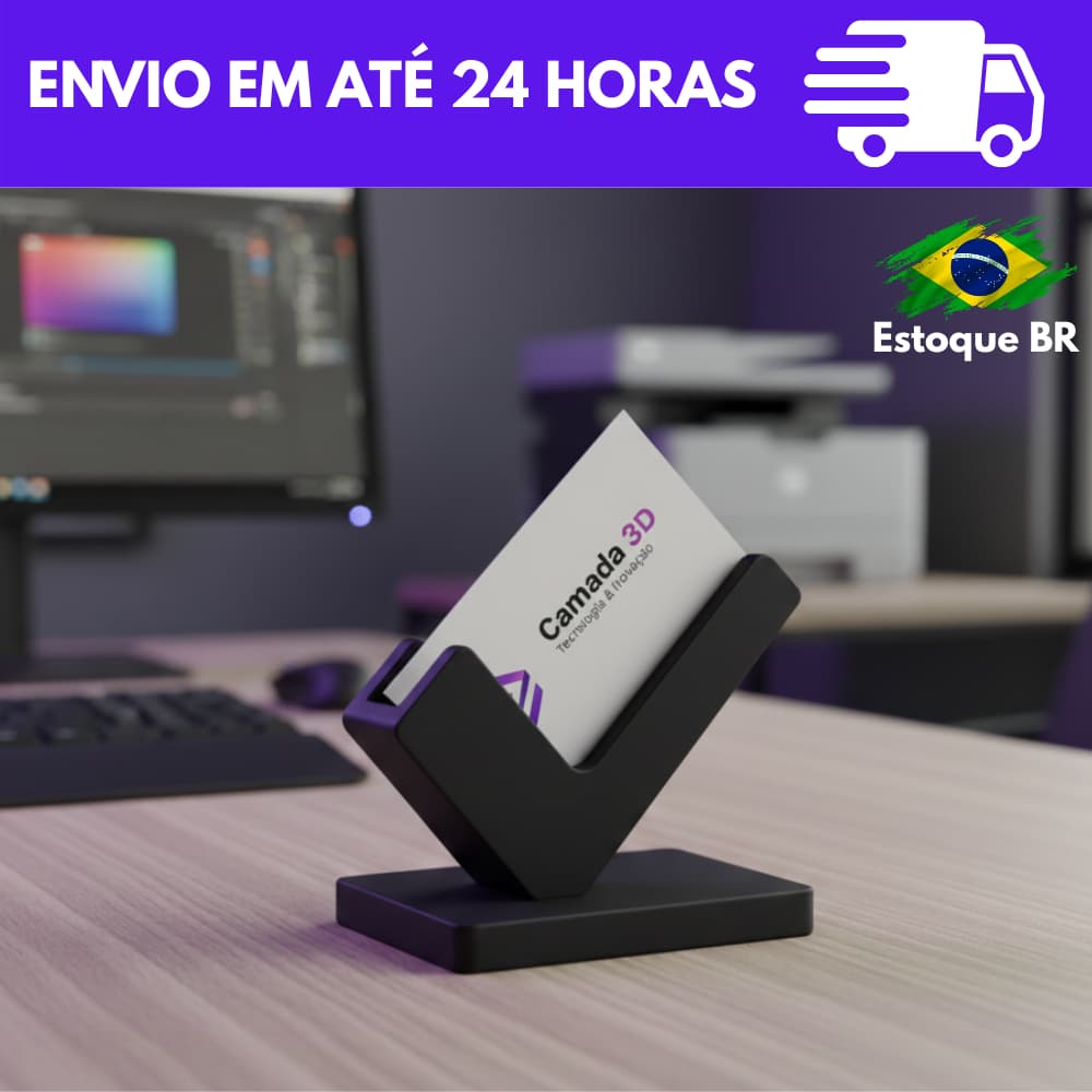 Porta Cartão de Visita Business Card Holder – Organizador Profissional para Mesa e Escritório