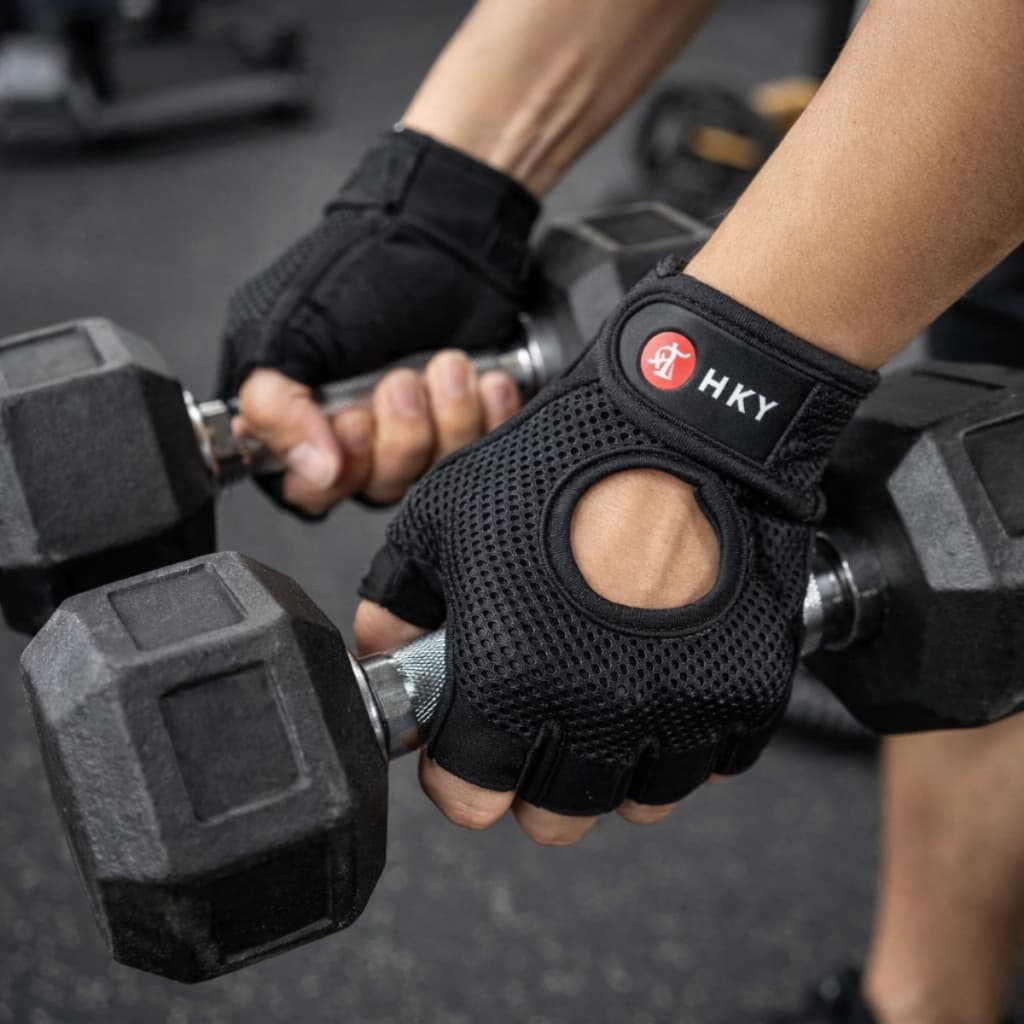 Luvas de Academia Fitness Antiderrapante para Musculação e Treino