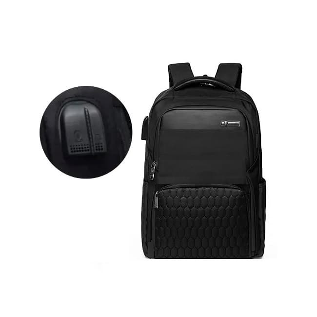 Mochila Impermeável USB/P2 Notebook Biao Wang