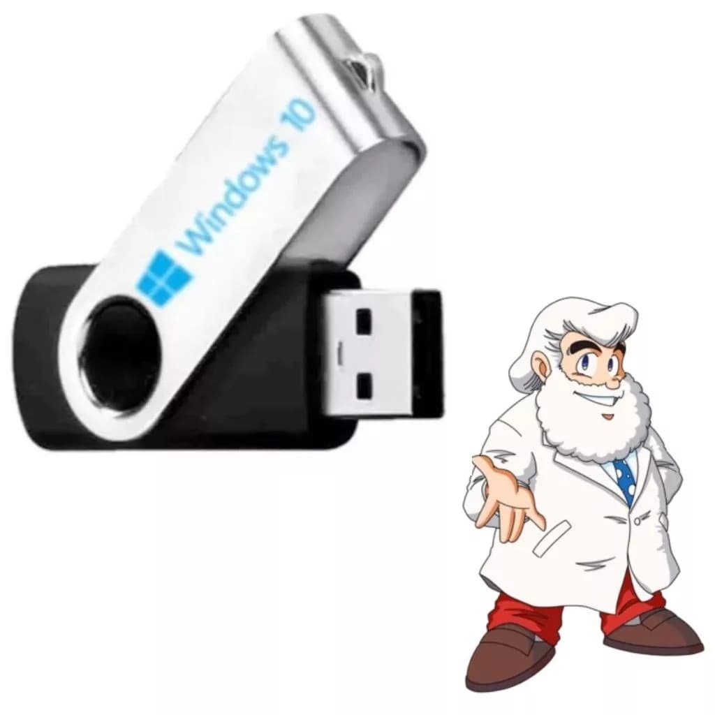 Pendrive bootavel c/ windows 10 instalar/formatar pc e notebook