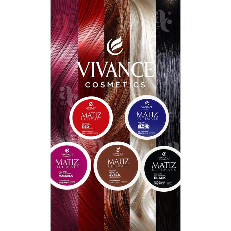 MÁSCARA MATIZADA MATIZ ULTIMATE 250G CORES RED-BLOND-BLACK-MARSALA
