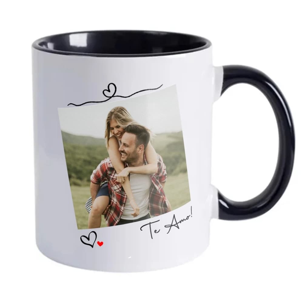Caneca Namorados Calendario Personalizada com Foto e Data
