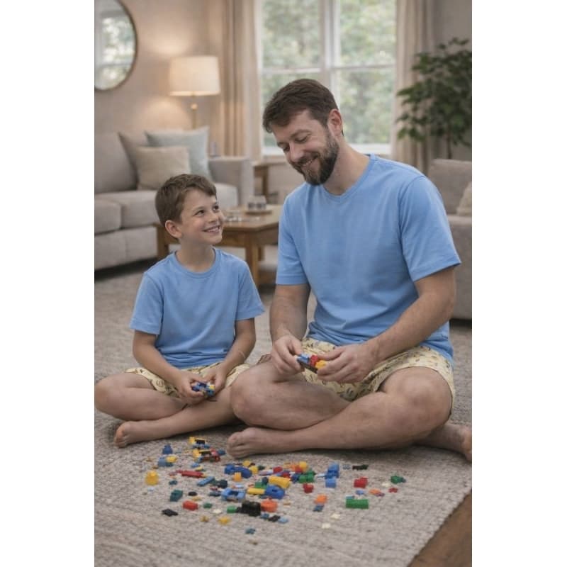 Pijama Masculino Verão 100% Algodão – Conforto e Frescor adulto e infantil