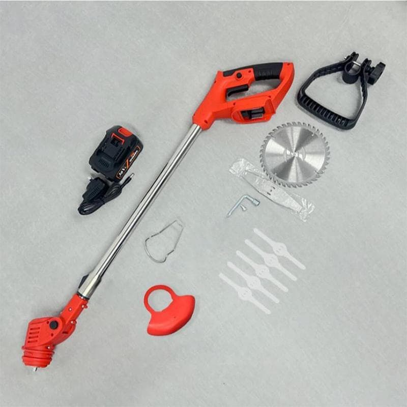Aparador de Grama Elétrica a Bateria 21V com 1 Baterias e Kit de Lâminas Jardim