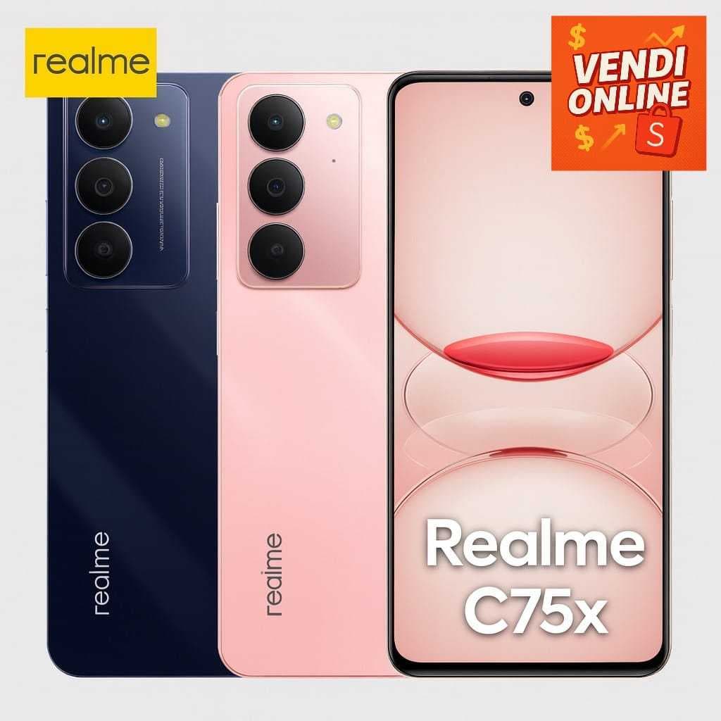SMARTPHONE REALME C75X 256GB MEMORIA 8GB RAM 4G GLOBAL ENVIO IMEDIATO!