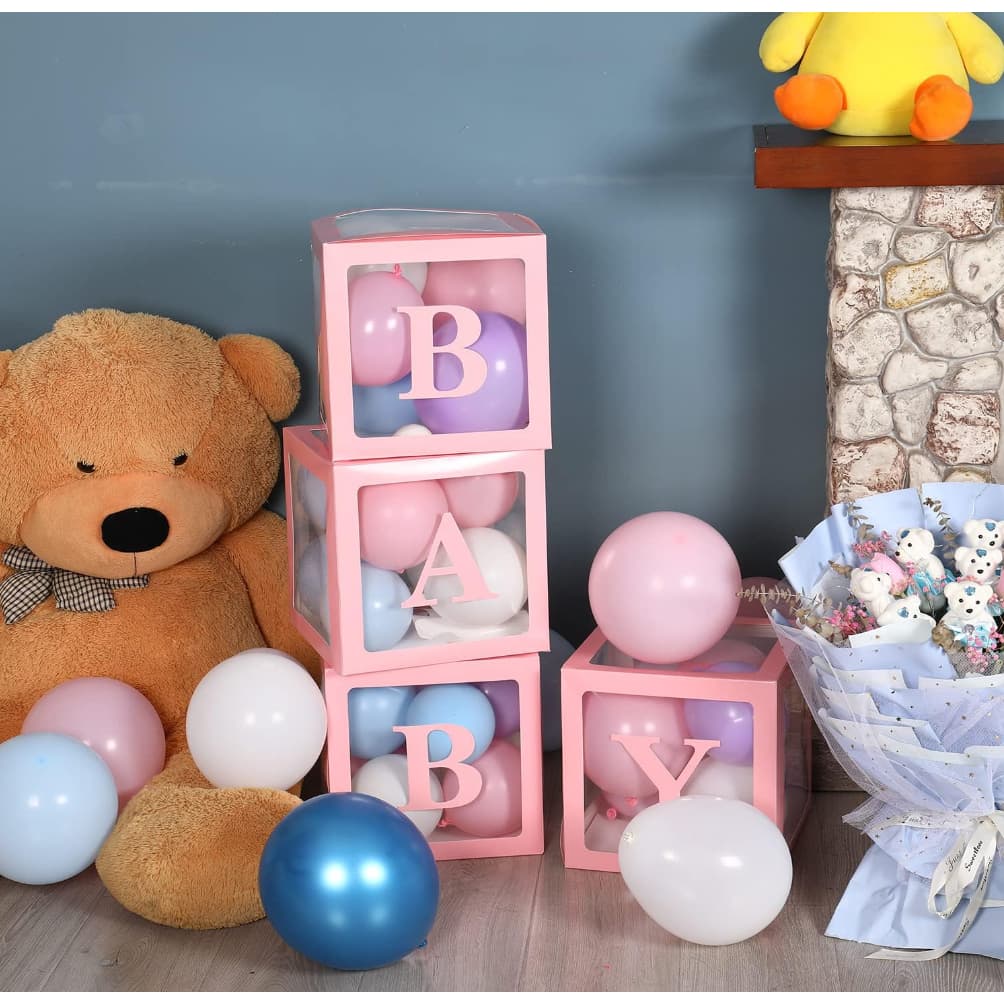 Cubo Baby Pintado / Decoração de Festa / Decoração Chá de Bebê e Revelação MDF 30CM