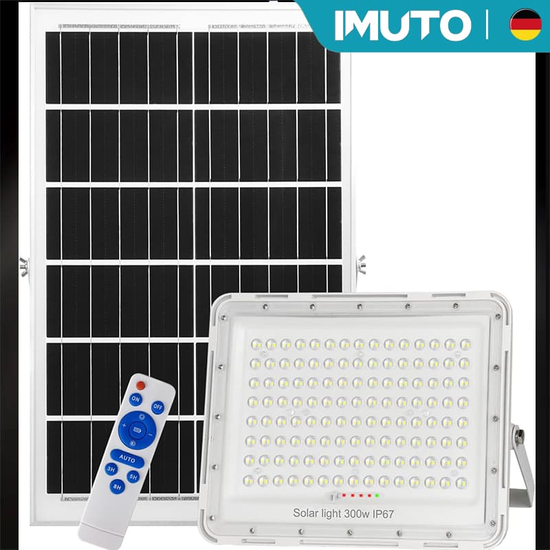 Refletor Solar Refletor Luminária Placa Solar LED Linha 1000W 3000W 5000W 8000W Placa Bateria a IP67Prova D'água Externo