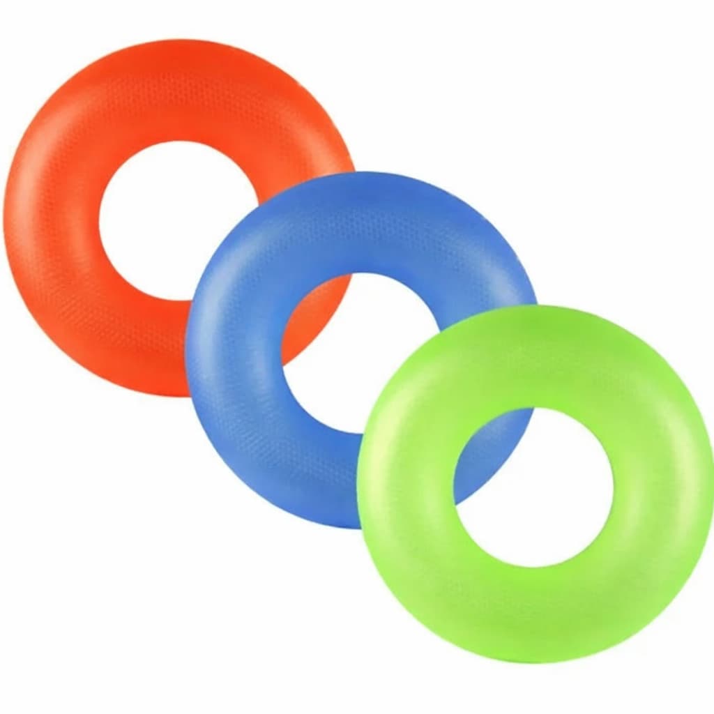 3 Boia Inflável Circular 60cm para Crianças Piscina Infantil Rosa Verde Azul Laranja
